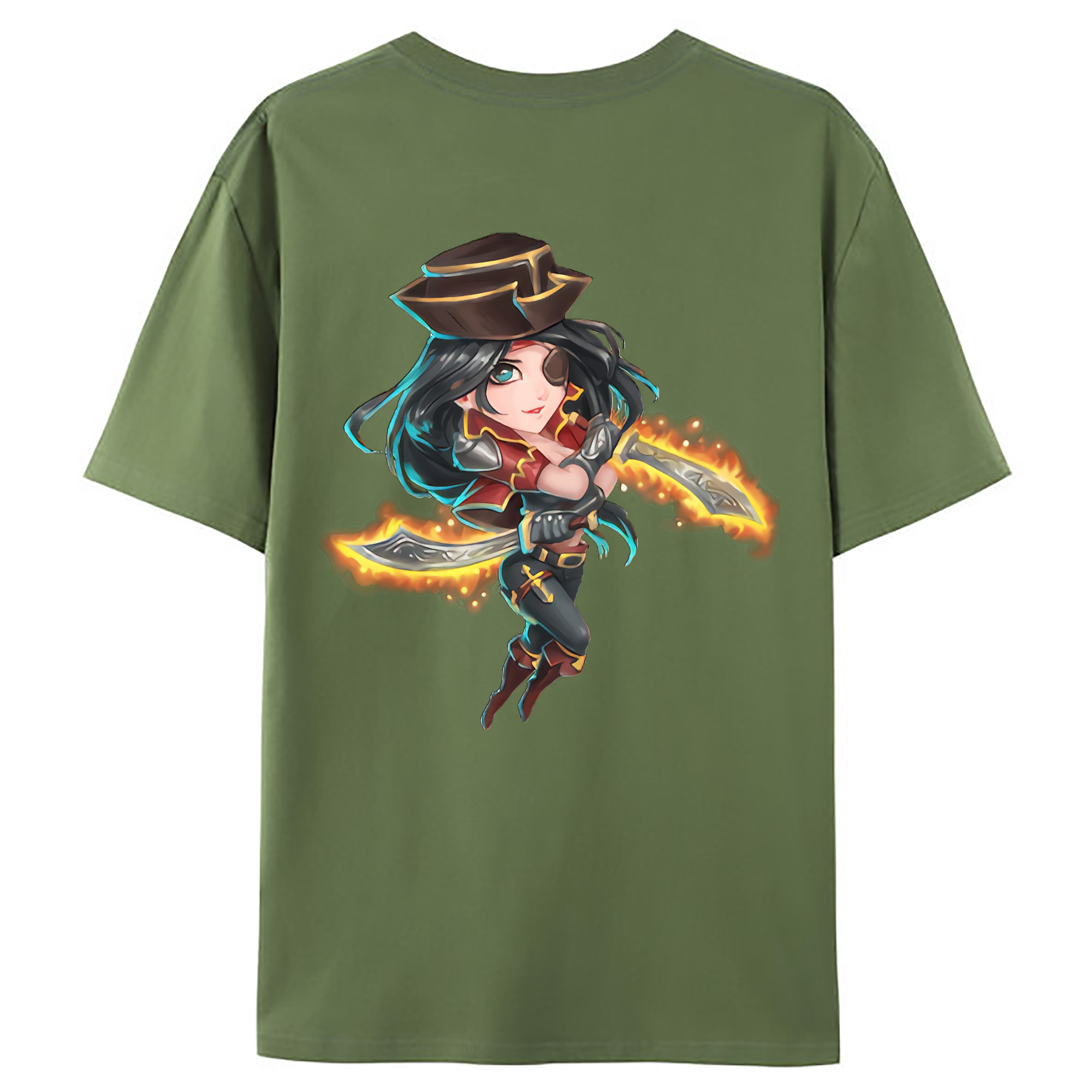 （画像用） リーグ・オブ・レジェンド League of Legends LOL 綿100％ メンズ半袖Tシャツ（バックプリント） 通気性